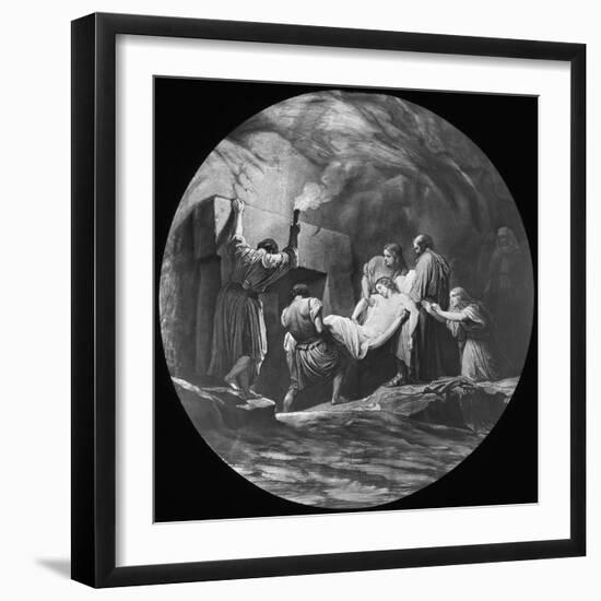 The Entombment of Christ, 19th or 20th Century-Newton & Co-Framed Giclee Print