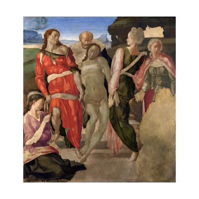 The Entombment Of Christ C 1500 Giclee Print Michelangelo Buonarroti Allposters Com