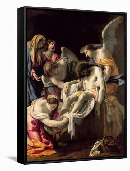 The Entombment of Christ-Simon Vouet-Framed Stretched Canvas
