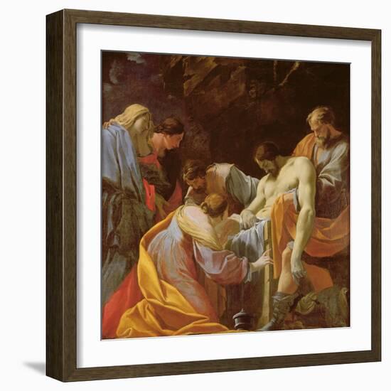 The Entombment of Christ-Simon Vouet-Framed Giclee Print