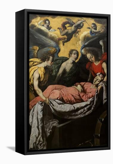 The Entombment of St. Catharine of Alexandria on Mount Sinai-Francisco de Zurbaran-Framed Stretched Canvas