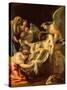 The Entombment (Oil on Panel)-Simon Vouet-Stretched Canvas