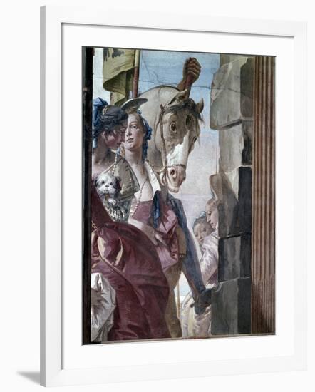 The Entourage of Cleopatra, 1746-47-Giovanni Battista Tiepolo-Framed Giclee Print