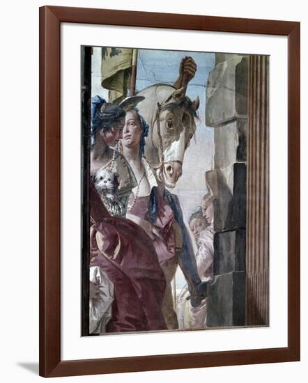 The Entourage of Cleopatra, 1746-47-Giovanni Battista Tiepolo-Framed Giclee Print