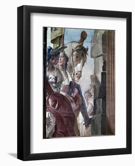 The Entourage of Cleopatra, 1746-47-Giovanni Battista Tiepolo-Framed Giclee Print