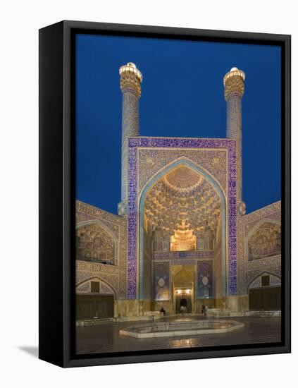 The Entrance Gate to Imam Mosque, Isfahan, Iran-Michele Falzone-Framed Stretched Canvas