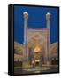 The Entrance Gate to Imam Mosque, Isfahan, Iran-Michele Falzone-Framed Stretched Canvas