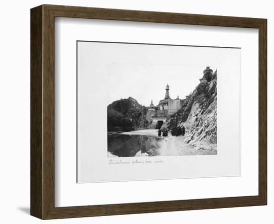 The Entrance Gateway from Inside the Precinct of Tthe Potala Palace, Lhasa, Tibet, 1903-04-John Claude White-Framed Giclee Print