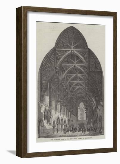 The Entrance Hall of the New Assize Courts at Manchester-Frank Watkins-Framed Giclee Print