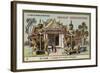 The Entrance of a Temple in Bangkok, Siam-null-Framed Giclee Print