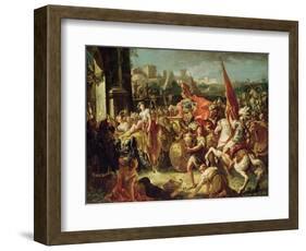 The Entrance of Alexander the Great (356-23 BC) into Babylon-Gasparo Diziani-Framed Giclee Print