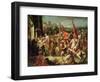 The Entrance of Alexander the Great (356-23 BC) into Babylon-Gasparo Diziani-Framed Giclee Print