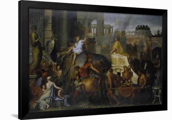 The Entrance of Alexander the Great into Babylon, C. 1673-Charles Le Brun-Framed Giclee Print