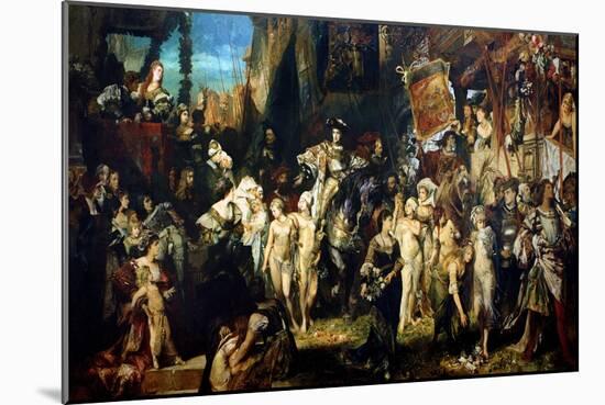 The Entrance of Emperor Charles V (1500-58) into Antwerp in 1520, 1878-Hans Makart-Mounted Giclee Print