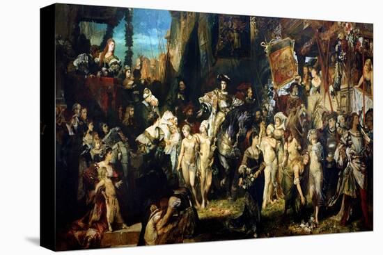 The Entrance of Emperor Charles V (1500-58) into Antwerp in 1520, 1878-Hans Makart-Stretched Canvas