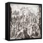 The Entrance of Frederick I Barbarossa into Milan, Italy in 1158, Accompanied by Henry the Lion…-null-Framed Stretched Canvas