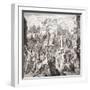 The Entrance of Frederick I Barbarossa into Milan, Italy in 1158, Accompanied by Henry the Lion…-null-Framed Giclee Print