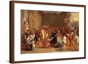 The Entrance of George IV (1762-1830) at Holyroodhouse, 1828-Sir David Wilkie-Framed Giclee Print