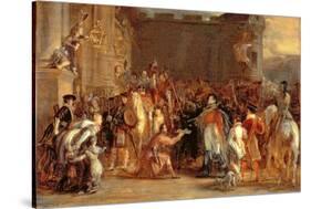 The Entrance of George IV (1762-1830) at Holyroodhouse, 1828-Sir David Wilkie-Stretched Canvas