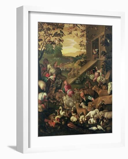 The Entrance of the Animals into the Ark-Jacopo Bassano-Framed Giclee Print