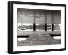 The Entrance of the Offices in the Mondadori Buiding by Oscar Niemeyer, 1970-1974-null-Framed Giclee Print