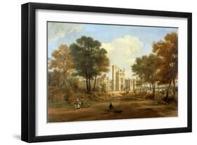 The Entrance to Beaufront Castle, 1845-John Wilson Carmichael-Framed Giclee Print