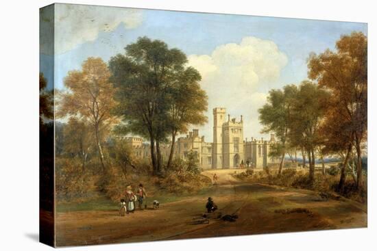 The Entrance to Beaufront Castle, 1845-John Wilson Carmichael-Stretched Canvas