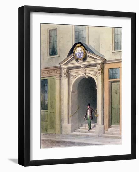 The Entrance to Butchers' Hall, 1855-Thomas Hosmer Shepherd-Framed Giclee Print
