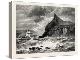The Entrance to Fowey Harbour, Cornwall, UK, 19th Century-null-Stretched Canvas