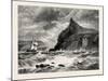 The Entrance to Fowey Harbour, Cornwall, UK, 19th Century-null-Mounted Giclee Print