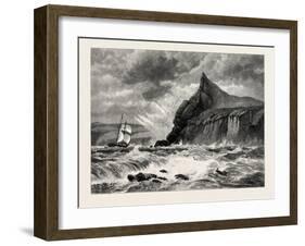 The Entrance to Fowey Harbour, Cornwall, UK, 19th Century-null-Framed Giclee Print