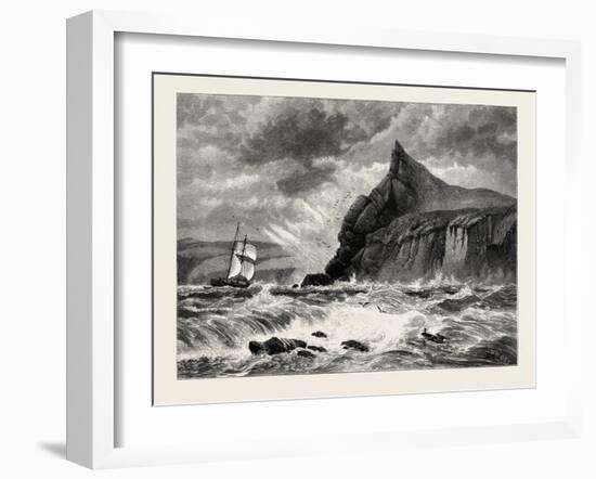 The Entrance to Fowey Harbour, Cornwall, UK, 19th Century-null-Framed Giclee Print