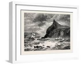 The Entrance to Fowey Harbour, Cornwall, UK, 19th Century-null-Framed Giclee Print
