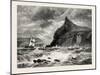 The Entrance to Fowey Harbour, Cornwall, UK, 19th Century-null-Mounted Giclee Print