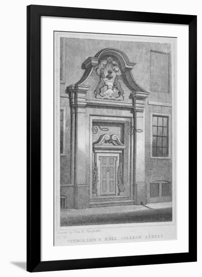 The Entrance to Innholder's Hall, College Street, City of London, 1830-Thomas Hosmer Shepherd-Framed Giclee Print