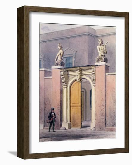 The Entrance to Joiners' Hall, 1854-Thomas Hosmer Shepherd-Framed Giclee Print