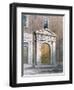 The Entrance to Masons' Hall, 1854-Thomas Hosmer Shepherd-Framed Giclee Print