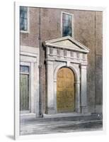 The Entrance to Masons' Hall, 1854-Thomas Hosmer Shepherd-Framed Giclee Print
