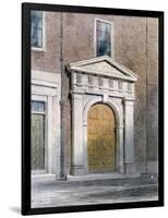 The Entrance to Masons' Hall, 1854-Thomas Hosmer Shepherd-Framed Giclee Print