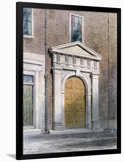 The Entrance to Masons' Hall, 1854-Thomas Hosmer Shepherd-Framed Giclee Print