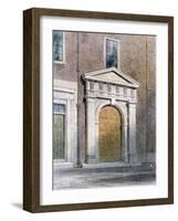 The Entrance to Masons' Hall, 1854-Thomas Hosmer Shepherd-Framed Giclee Print