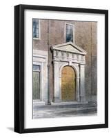 The Entrance to Masons' Hall, 1854-Thomas Hosmer Shepherd-Framed Giclee Print