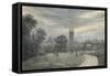 The Entrance to Oxford from London-John Baptist Malchair-Framed Stretched Canvas