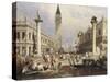 The Entrance to St Mark's Square, Venice-Samuel Prout-Stretched Canvas