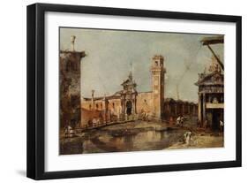 The Entrance to the Arsenal in Venice, after 1776-Francesco Guardi-Framed Giclee Print