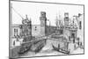 The Entrance to the Arsenale, Venice, 1987 (Drawing)-Stephen Conlin-Mounted Giclee Print