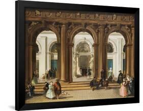 The Entrance to the Biblioteca Marciana, Venice-Giuseppe Bernardino Bison-Framed Giclee Print