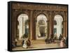 The Entrance to the Biblioteca Marciana, Venice-Giuseppe Bernardino Bison-Framed Stretched Canvas