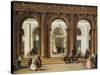 The Entrance to the Biblioteca Marciana, Venice-Giuseppe Bernardino Bison-Stretched Canvas