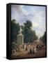 The Entrance to the Champs-Élysées, C1804-1836-Eustache Francois Duval-Framed Stretched Canvas